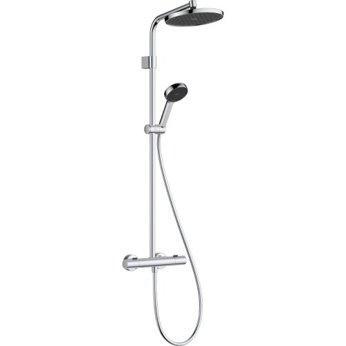 Купить душевая система тропический душ лейка с термостатом Hansgrohe 2807800 Activera S Showerpipe 240 1jet EcoSmart из Ecostat Fine Varia, хром в Киеве vannaja.kiev.ua
