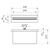 Купити Вилив для душа GRB Bath spout (058105) в Києві vannaja.kiev.ua