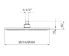 Купити Верхній душ GRB Showerheads PLOT (058215) в Києві vannaja.kiev.ua