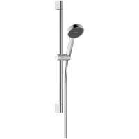 душевая система для ванны с термостатом, тропический душ Hansgrohe 28871000 Activera S Showerpipe 240 1jet EcoSmart Ecostat Fine, хром