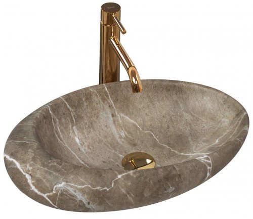 Умывальник (раковина) REA ROXY B STONE NATURE накладной Купить Умывальник (раковина) REA ROXY B STONE NATURE накладной в Киеве vannaja.kiev.ua