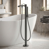 Напольный однорычажный смеситель для ванны Hansgrohe Vivenis (75445340), черный матовый хром Купить Напольный однорычажный смеситель для ванны Hansgrohe Vivenis (75445340), черный матовый хром в Киеве vannaja.kiev.ua