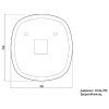 Купить зеркало незапотевающее 70 см devit 4407070 Ovale с тачсенсором, LED подсвидетелем и подогревом 700х700 мм в Киеве vannaja.kiev.ua