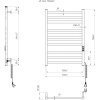 Полотенцесушитель черный электрический матовый 6.1.0501.06.BM Hygge Family York 770x530x80 HF York 770х530 скрытое подключение 61050106BM Купить Полотенцесушитель черный электрический матовый 6.1.0501.06.BM Hygge Family York 770x530x80 HF York 770х530 скрытое подключение 61050106BM в Киеве vannaja.kiev.ua
