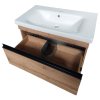 Купить devit 753055O FRAME Тумба натуральный дуб 55см с раковиной и сифоном в Киеве vannaja.kiev.ua