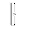 Купить качественные зеркала для ванны 90см Geberit 502.808.00.1 Option Basic Square Led подсветка сверху по горизонтали 502808001 в Киеве vannaja.kiev.ua