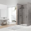 Купить DEVIT FEN3540B ART Душевые двери 120, черный матовый, без поддона, стекло прозрачное в Киеве vannaja.kiev.ua