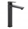 Купить Черный матовый 5532-612-81 Смеситель для умывальника KFA ARMATURA MOKAIT BLACK отдельностоящий с донным клапаном высокий однорычажный купить в Киеве vannaja.kiev.ua