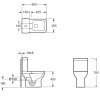 Купить квадратный унитаз с бачком devit 3590021 Basic компактный ободочный с крышкой soft-close, белый глянец в Киеве vannaja.kiev.ua