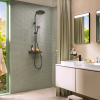 Hansgrohe Activera S (28639670) Душевой набор 240 1jet EcoSmart+ with ShowerTablet Select 360 Varia, черный матовый Купить Hansgrohe Activera S (28639670) Душевой набор 240 1jet EcoSmart+ with ShowerTablet Select 360 Varia, черный матовый в Киеве vannaja.kiev.ua