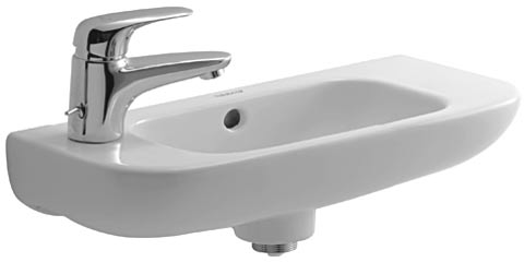 Рукомийники Duravit 07065000092 D-Code 500х220х135 мм отвором для змішувача зліва Купити Рукомийники Duravit 07065000092 D-Code 500х220х135 мм отвором для змішувача зліва в Києві vannaja.kiev.ua