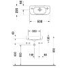 Рукомийники Duravit 07065000092 D-Code 500х220х135 мм отвором для змішувача зліва Купити Рукомийники Duravit 07065000092 D-Code 500х220х135 мм отвором для змішувача зліва в Києві vannaja.kiev.ua