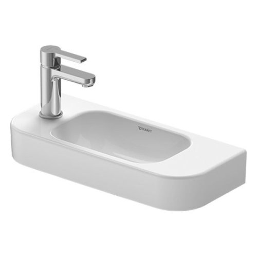 Купити Умивальник підвісний Duravit Happy D.2 без отвору для змішувача, 50 х 22 см, білий (0711500000) в Києві vannaja.kiev.ua