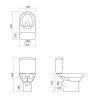 Купить Унитаз-компакт Cersanit City 602 Clean on 011 K35-036 3/5л + крышка дюропласт Soft Close 5901771118831, K35036 в Киеве vannaja.kiev.ua