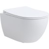 Купить Подвесной безободковый унитаз с сильным смывом воды devit 4010511 DO IT Vortex Flush крышка soft-close, белый глянец в Киеве vannaja.kiev.ua