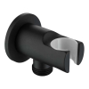 Devit D113100000010MB Flow Підключення для душового шлангу з тримачем ручного душу, чорний матовий Купити Devit D113100000010MB Flow Підключення для душового шлангу з тримачем ручного душу, чорний матовий в Києві vannaja.kiev.ua
