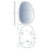 Купить devit 5416090 Style Асимметричное зеркало 900х600 с LED подсветкой и тачсенсором в Киеве vannaja.kiev.ua