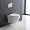 Купить унитаз подвесной короткий Devit DFL0460111W Flow 49,5 см с крышкой soft-close, Vortex Flush, белый глянец в Киеве vannaja.kiev.ua