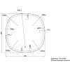 Купить devit 4408080 Ovale Зеркало 800х800 с тачсенсором, LED подсвидетелем и подогревом в Киеве vannaja.kiev.ua