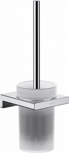 41752 Йоршик для унітазу Hansgrohe Addstoris 41752000 настінний щітка й тримач, скло, метал, хром Купити 41752 Йоршик для унітазу Hansgrohe Addstoris 41752000 настінний щітка й тримач, скло, метал, хром в Києві vannaja.kiev.ua
