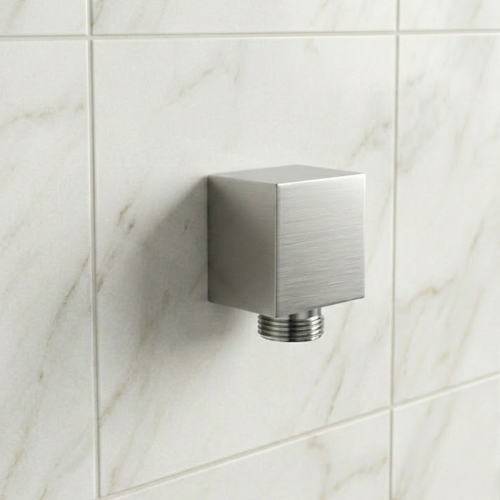 Купить Devit D113100000040BN Flow Подключение для душевого шланга, brushed nickel в Киеве vannaja.kiev.ua