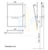 Купить Зеркало откидное NOFER для людей с инвалидностью 70x50 см, Satin (08023.S) с регулировкой угла наклона в Киеве vannaja.kiev.ua