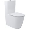 Купить унитаз компакт пристенный безободковый devit 3010510 DO IT с крышкой soft-close, Vortex Flush, белый глянец в Киеве vannaja.kiev.ua