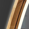 Купить зеркало дуб натуральный в ванну асимметричное 500*800мм LED Dali 551607 Luxury Wood в Киеве vannaja.kiev.ua