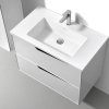 Купить 085800W Тумба с раковиной Devit Do it 80 см, белый глянцевый цвет подвесная с системой плавного закрывания ящиков. в Киеве vannaja.kiev.ua