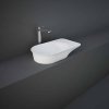 Купить накладной умывальник с полкой справа RAK Ceramics Valet VALCT6400500A Раковина настольная 64 см., белая матовая в Киеве vannaja.kiev.ua