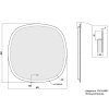 Купить devit 4408080 Ovale Зеркало 800х800 с тачсенсором, LED подсвидетелем и подогревом в Киеве vannaja.kiev.ua