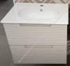Купить Devit 088168V Acqua Тумба 60 бежевая матовая с белой раковиной овальная внутри в Киеве vannaja.kiev.ua
