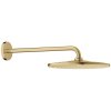 Купити золотий тропічний душ 310 мм grohe 26558GN0 Rainshower Mono верхня лійка з душовим кронштейном, Brushed Cool Sunrise в Києві vannaja.kiev.ua