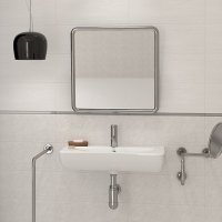 Зеркало откидное NOFER для людей с инвалидностью 70x50 см, Satin (08023.S) с регулировкой угла наклона