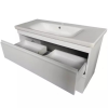 Devit 753100W Frame Белая глянцевая тумба 100см с раковиной и сифоном Купить Devit 753100W Frame Белая глянцевая тумба 100см с раковиной и сифоном в Киеве vannaja.kiev.ua