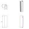 Пьедестал Cersanit Deco K12-014 нога K12014 Купить Пьедестал Cersanit Deco K12-014 нога K12014 в Киеве vannaja.kiev.ua