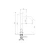 Купить devit 550536N Flow Смеситель для раковины, высокий, brushed nickel в Киеве vannaja.kiev.ua