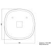 Купить devit 4408080 Ovale Зеркало 800х800 с тачсенсором, LED подсвидетелем и подогревом в Киеве vannaja.kiev.ua