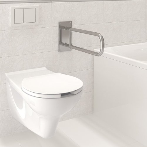 Купить унитаз для инвалидов цена подвесной Киев Cersanit Etiuda K670-002 CLEAN ON (безободковый) людям с ограниченными возможностями K670002 в Киеве vannaja.kiev.ua