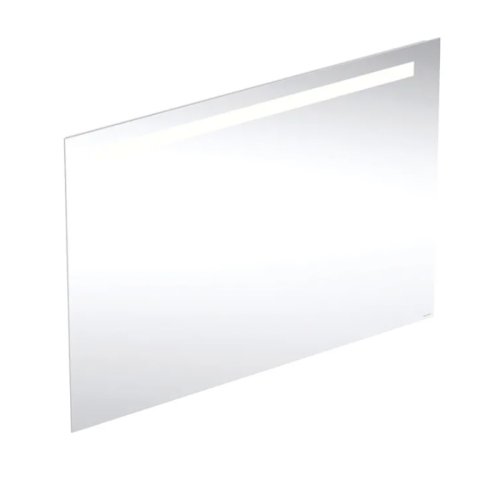 Купить длинное зеркало с подсветкой в ванную 100см Geberit 502.809.00.1 Option Basic Square подсветка сверху по горизонтали 502809001 в Киеве vannaja.kiev.ua