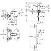 Купить Комплект кранов Grohe для ванны смесители UA121624S1 Bau Flow (ванная, раковина и душевая стойка) хром в Киеве vannaja.kiev.ua