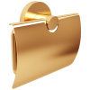 Золотой бумажник туалетной бумаги с крышкой devit DFL40000618BG Flow, цвет Brushed Gold PVD Купить Золотой бумажник туалетной бумаги с крышкой devit DFL40000618BG Flow, цвет Brushed Gold PVD в Киеве vannaja.kiev.ua