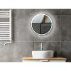 Купить Зеркала круглые купить по выгодным ценам Devit 5501080 AllRound d80см с LED подсветкой и тачсенсором 778x778 мм в Киеве vannaja.kiev.ua