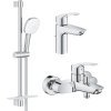 Наборы смесителей Grohe (Грое) для ванны UA123238S3 Eurosmart (2 смесителя + 1 душевой набор), хром Купить Наборы смесителей Grohe (Грое) для ванны UA123238S3 Eurosmart (2 смесителя + 1 душевой набор), хром в Киеве vannaja.kiev.ua