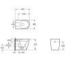 Купить Напольный унитаз devit 4020520 DO IT безободковый пристенный с крышкой soft-close, белый глянец в Киеве vannaja.kiev.ua
