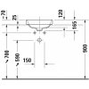 Купити Чорний матовий Умивальник накладний Duravit Happy D.2 Plus 40 х 40 антрацит 2359401300 купити в Києві vannaja.kiev.ua
