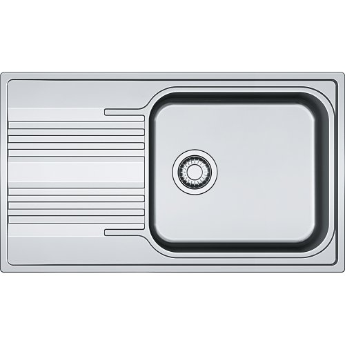 Кухонная мойка Franke SRL 611-86 XL оборотная, вентиль, сифон, 86х50, нержавеющая сталь с декором (101.0456.706) Купить Кухонная мойка Franke SRL 611-86 XL оборотная, вентиль, сифон, 86х50, нержавеющая сталь с декором (101.0456.706) в Киеве vannaja.kiev.ua