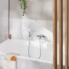 Купити Квадратний купити змішувач у ванну одноважільний Grohe 1018130000 Cubeo, хром в Києві vannaja.kiev.ua