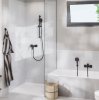Купить Смеситель для душа Grohe Cubeo однорычажный, с душевым гарнитуром, черный матовый (1018252430) в Киеве vannaja.kiev.ua