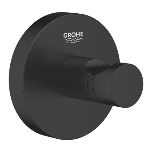 Купить Крючок Grohe Essentials одинарный, черный матовый (1024602430) в Киеве vannaja.kiev.ua